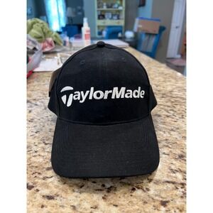 TaylorMade Golf Hat Black Semi-Structured Adjustable Cap 850039 NWT